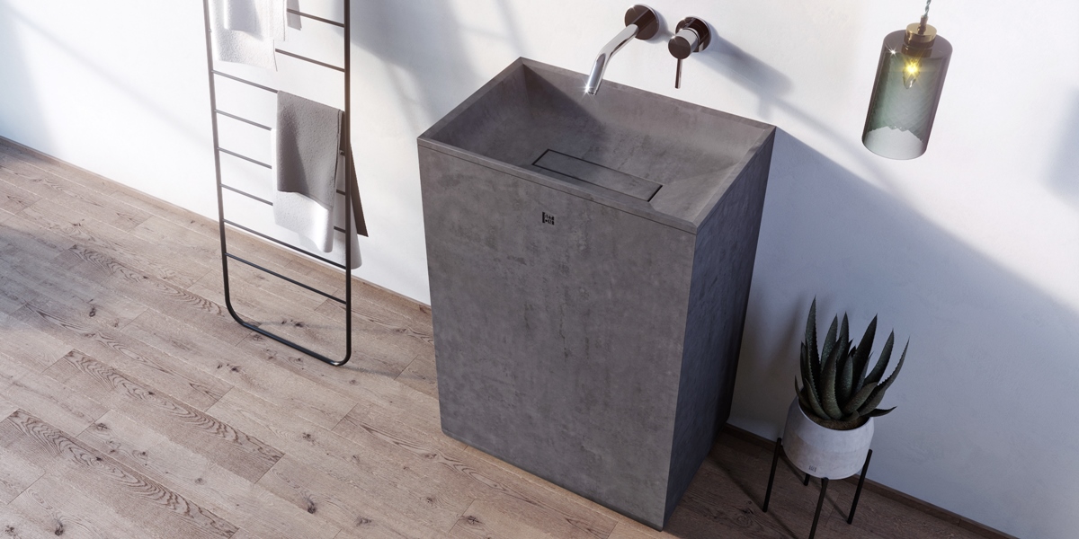 WB609TERRAKOTOVYJ Накладная раковина на столешницу  прямоугольная BetOn  - Вид №2