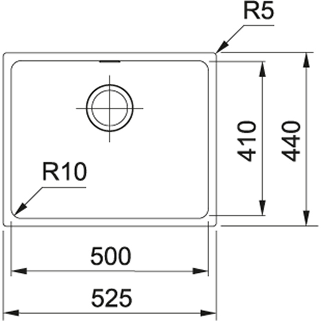 SID 110-50 Мойка кухонная прямоугольная Franke Sirius - Вид №1