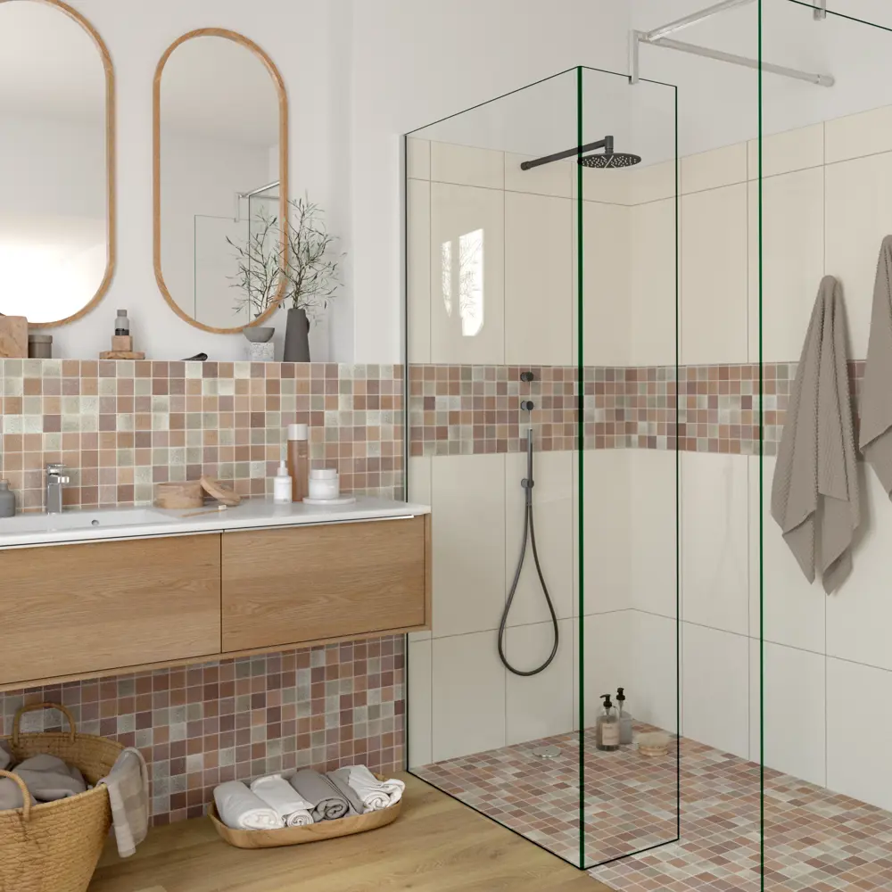 Керамическая мозаика Kreaforta для стен 30×30 см в бежево-коричневых тонах 89412203 STLM-1569520 - Вид №5