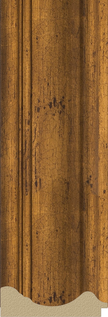 BY 4505 Зеркало с гравировкой в багетной раме - травленая бронза 99 mm EVOFORM Exclusive-G - Вид №3