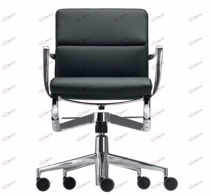 Alias Поворотное офисное кресло из кожи с подлокотниками Frame sun-id-1436556