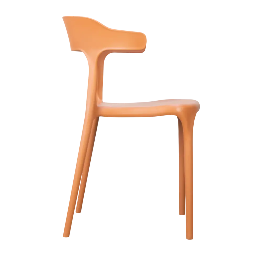 Кухонный стул Treet Roero 48x74x46.5 см каркас пластик спинка полипропилен цвет терракотовый STLM-2062031 - Вид №6