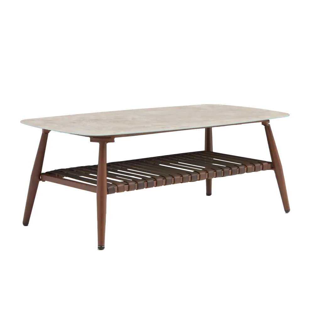 Кофейный стол NATERIAL Retro в стиле модерн с кожаными деталями 86545452 STLM-1089332