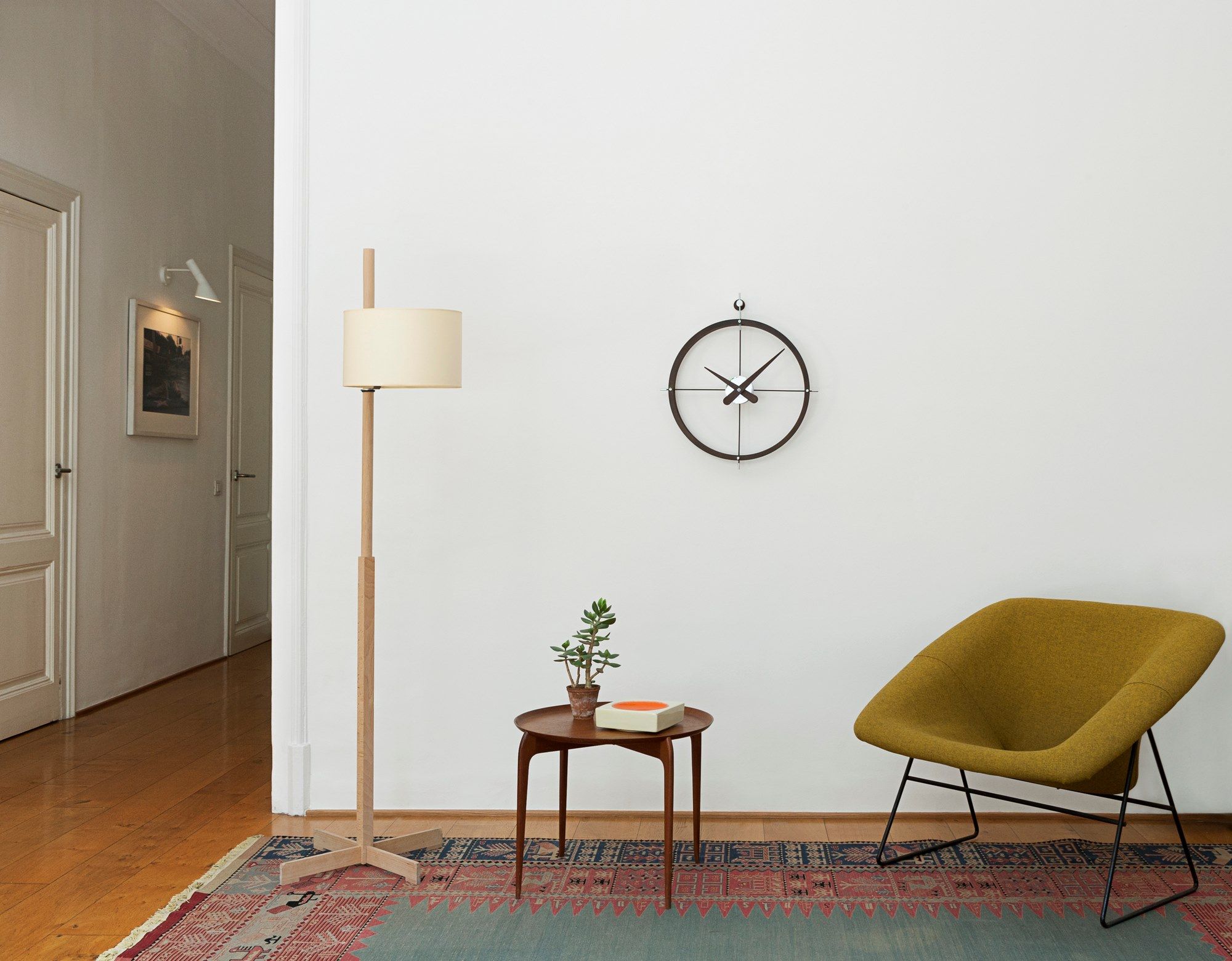 Деревянные настенные часы NOMON кольца ARCH-00130917 - Вид №1