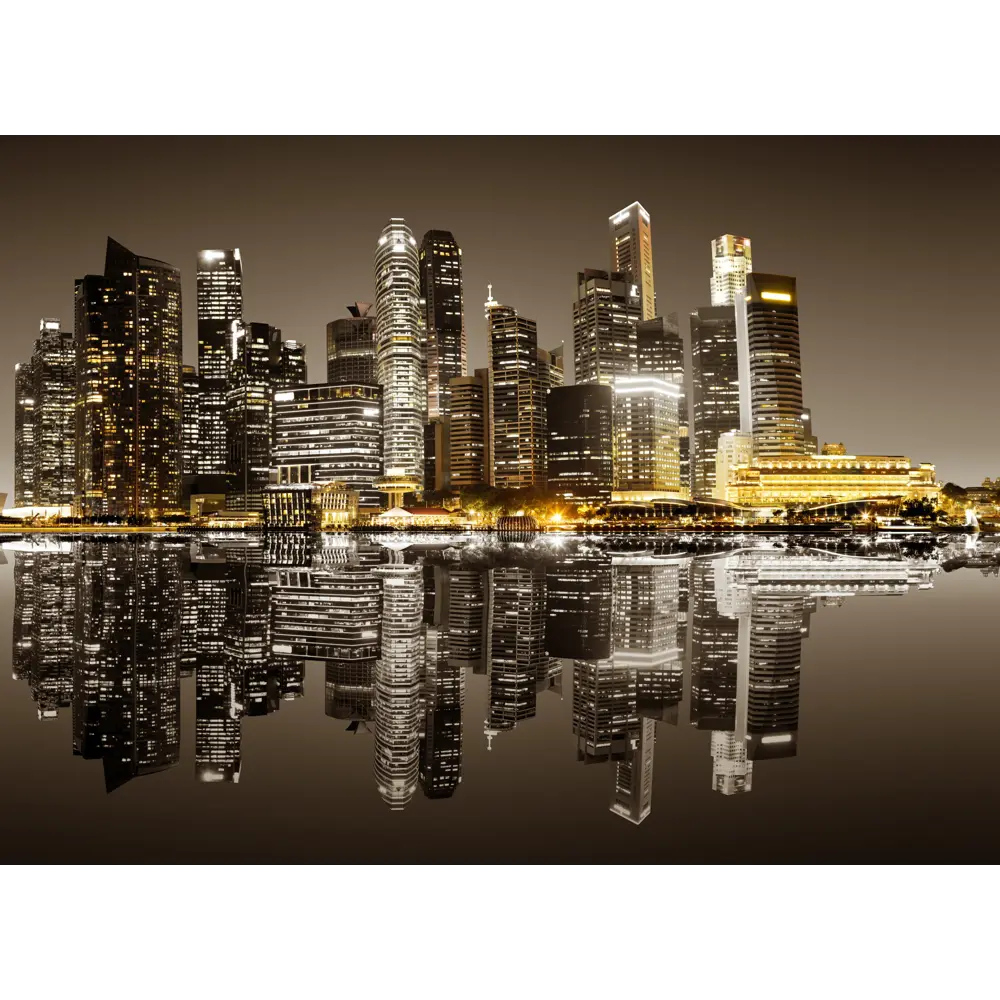Фотообои «Вечёрний город», флизелиновые, 370x270 см, 2174 82274575 STLM-2028964 МОСКОВСКАЯ ОБОЙНАЯ ФАБРИКА Города
