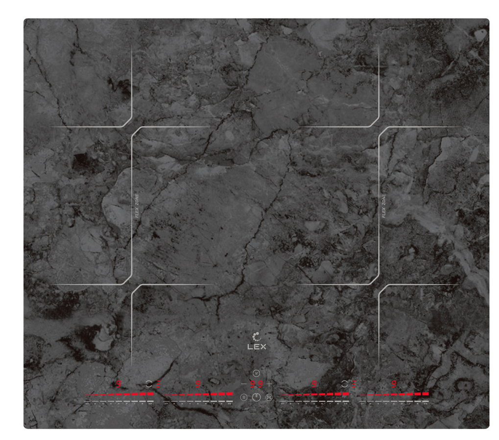 9156748 Индукционная варочная поверхность LEX EVI 640-1 F DS STDN-0051650