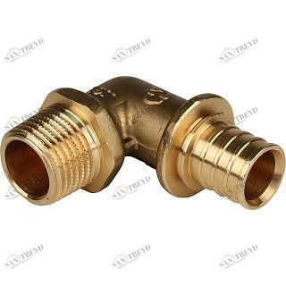 Угольник-переходник НР 20x1/2" аксиальный для труб из сшитого полиэтилена STOUT SFA0005002012