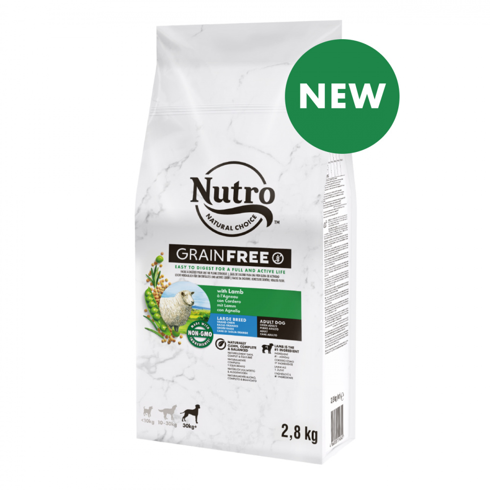 ПР0059452 Корм для собак для крупных пород с ягненком и экстрактом розмарина сух. 2,8кг NUTRO  - Вид №1