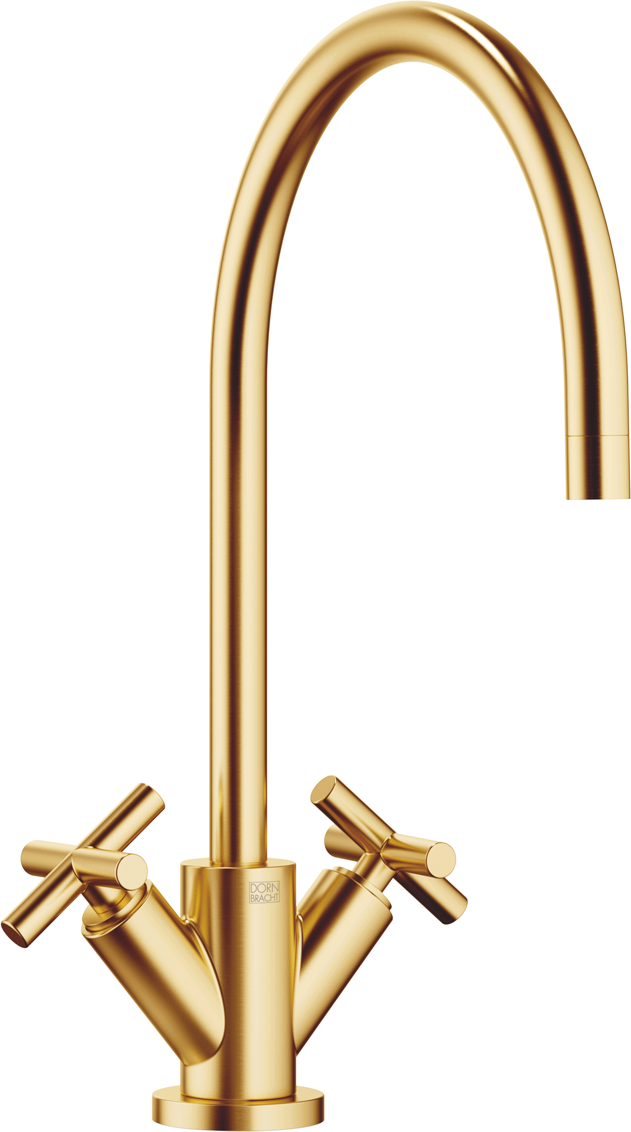 TARA Смеситель на одно отверстие - Матовая дюрабрасс (золото 23 карата)