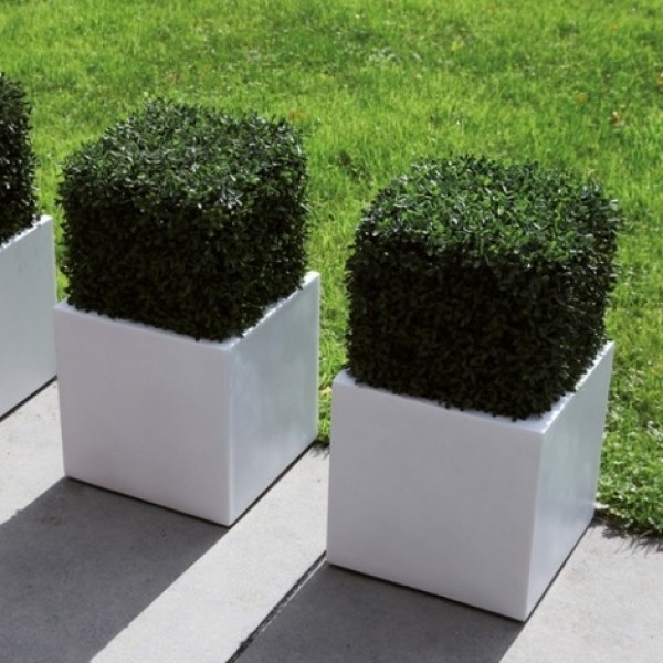 Ваза из мрамора квадратная 30 см черная "Регина" CAPI EUROPE СОВРЕМЕННЫЙ 081680 Черный  - Вид №2