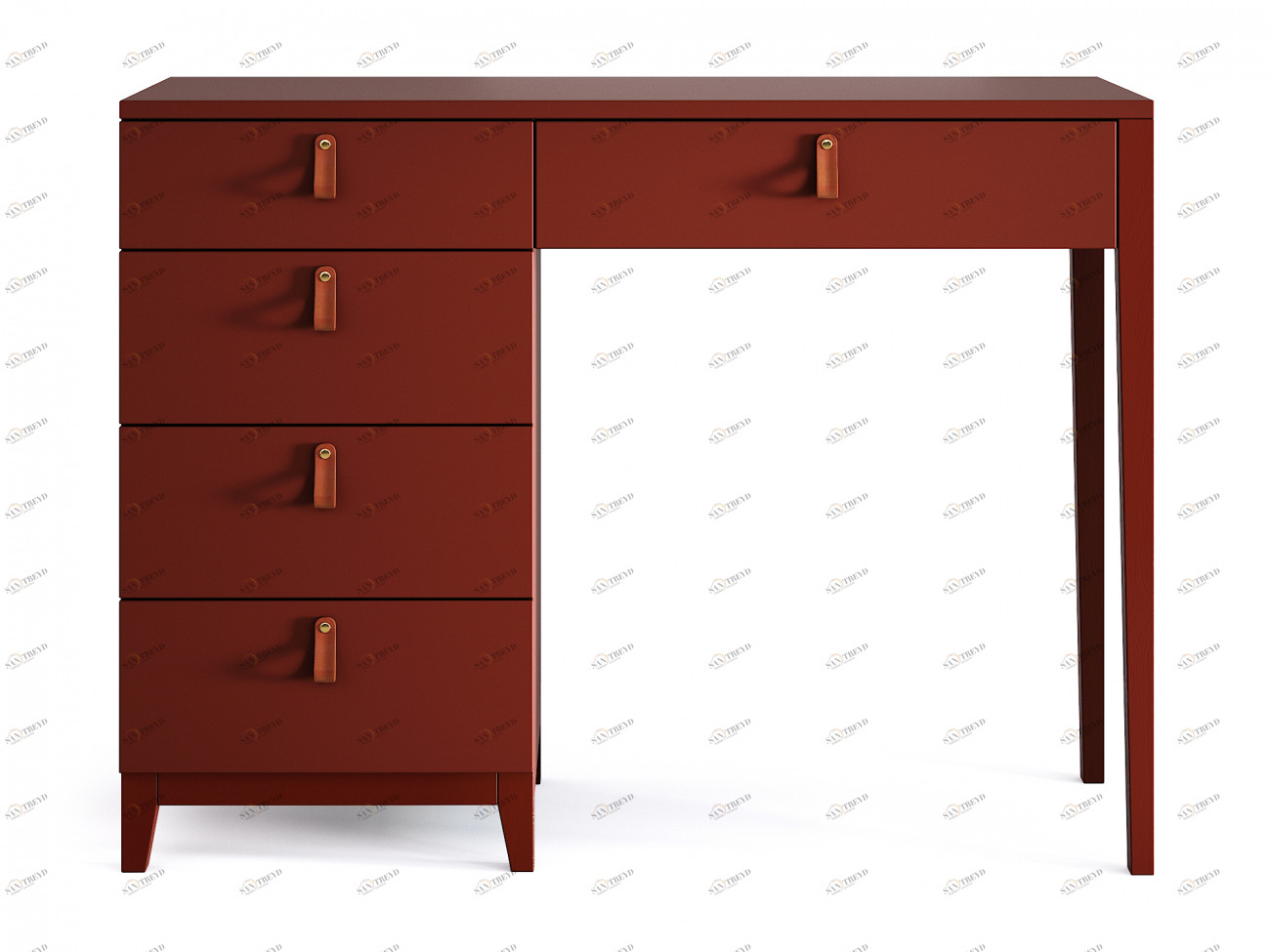 Туалетный столик с ящиками красный, коричневый Jagger THE IDEA  210475 Красный 