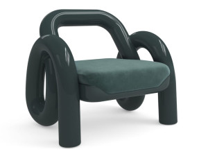 Кресло из смолы с подлокотниками