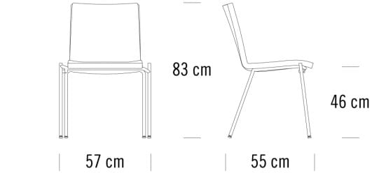 Мягкий штабелируемый стул THONET S 160 ARCH-00103652