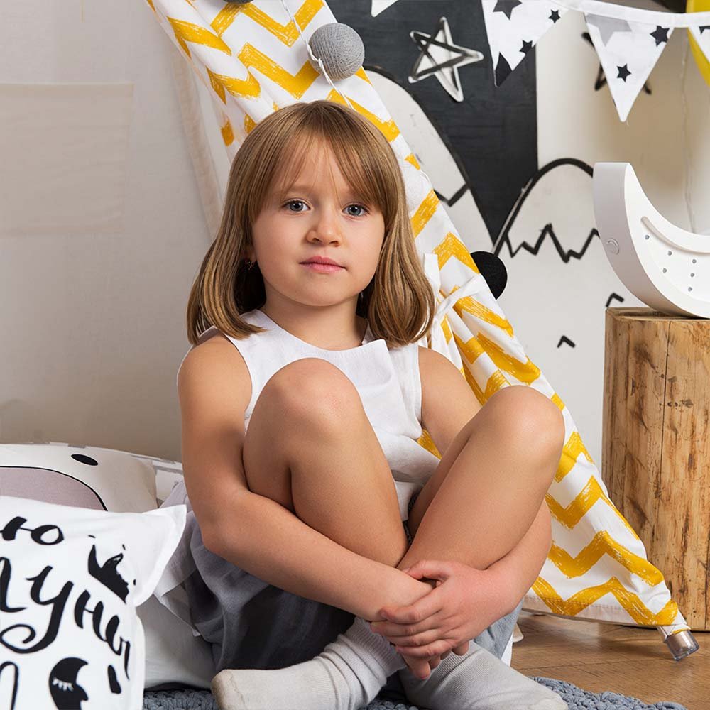 Вигвам Yellow Zigzag с окном,карманом и флажками VAMVIGVAM YELLOW ZIGZAG 281907 Желтый Santreyd  - Вид №4