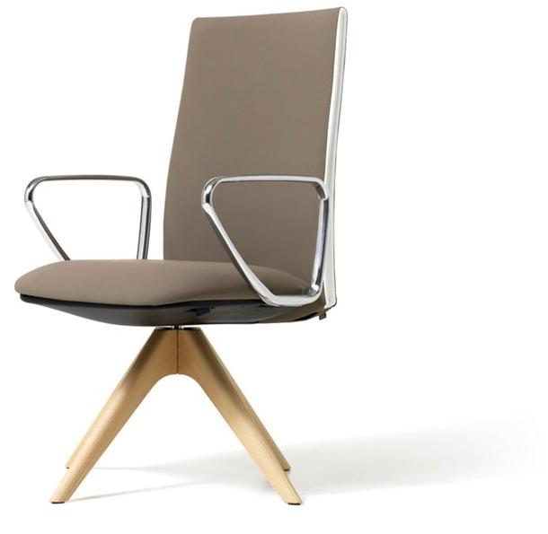 Diemme Офисный стул из ткани с подлокотниками на козелке Velvet sun-id-1488735 - Вид №1