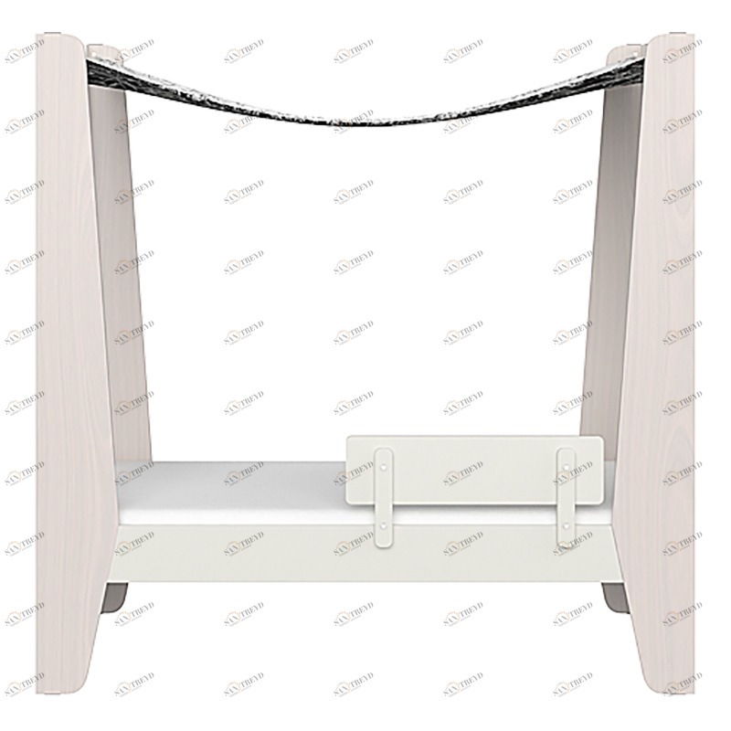 Кровать с пологом Line M 169х88 см молочная ELLIPSE ELLIPSE LINE 257727 Молочный Santreyd 