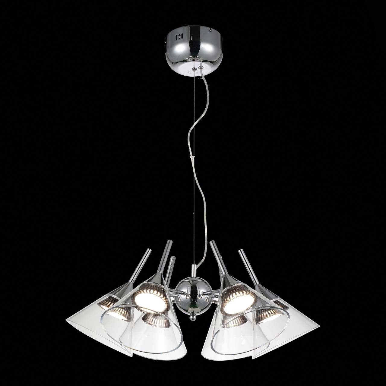 Люстра дизайнерская Increaseinnumber хром прозрачная SL930.103.05 ST LUCE ДИЗАЙНЕРСКИЕ 058042 Хром  - Вид №2