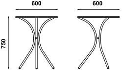Adico Круглый металлический стол sun-id-1456581 - Вид №4