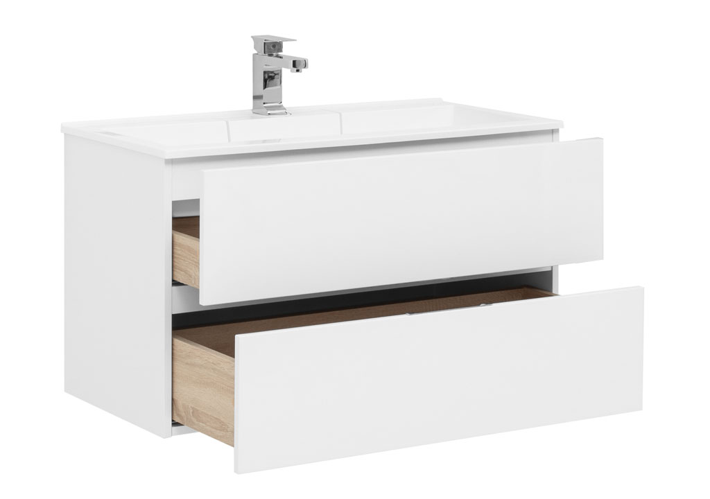 Тумба с раковиной Aquanet Алвита 90 белый 0023534000187182 - Вид №1