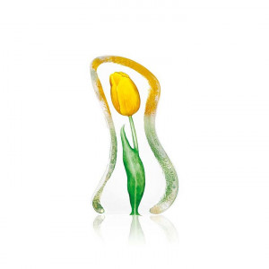 34012 Скульптура "Тюльпан" (малая), жёлтая, 75/135 мм. Maleras