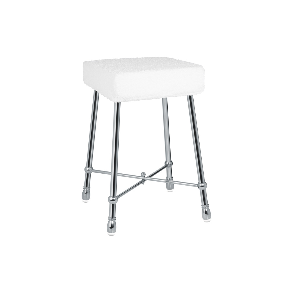 ФС01-6132 ФС01-6132 Табурет квадратный, однотонный ТАРЕЛКИ Cristal & Bronze STOOLS - Вид №1