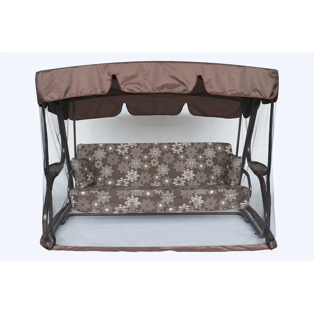 Качели садовые Greengard Аликанте 3-х местные (до 320 кг) коричневый/бежевый STLM-2195204 - Вид №3