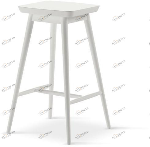 Febal Casa Табурет из лакированного дерева с подставкой для ног sun-id-1354225