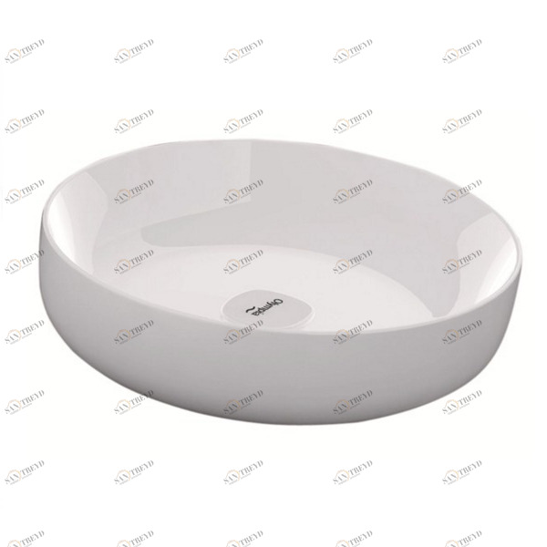MET4245001 Накладная раковина на столешницу  круглая Olympia Ceramica 