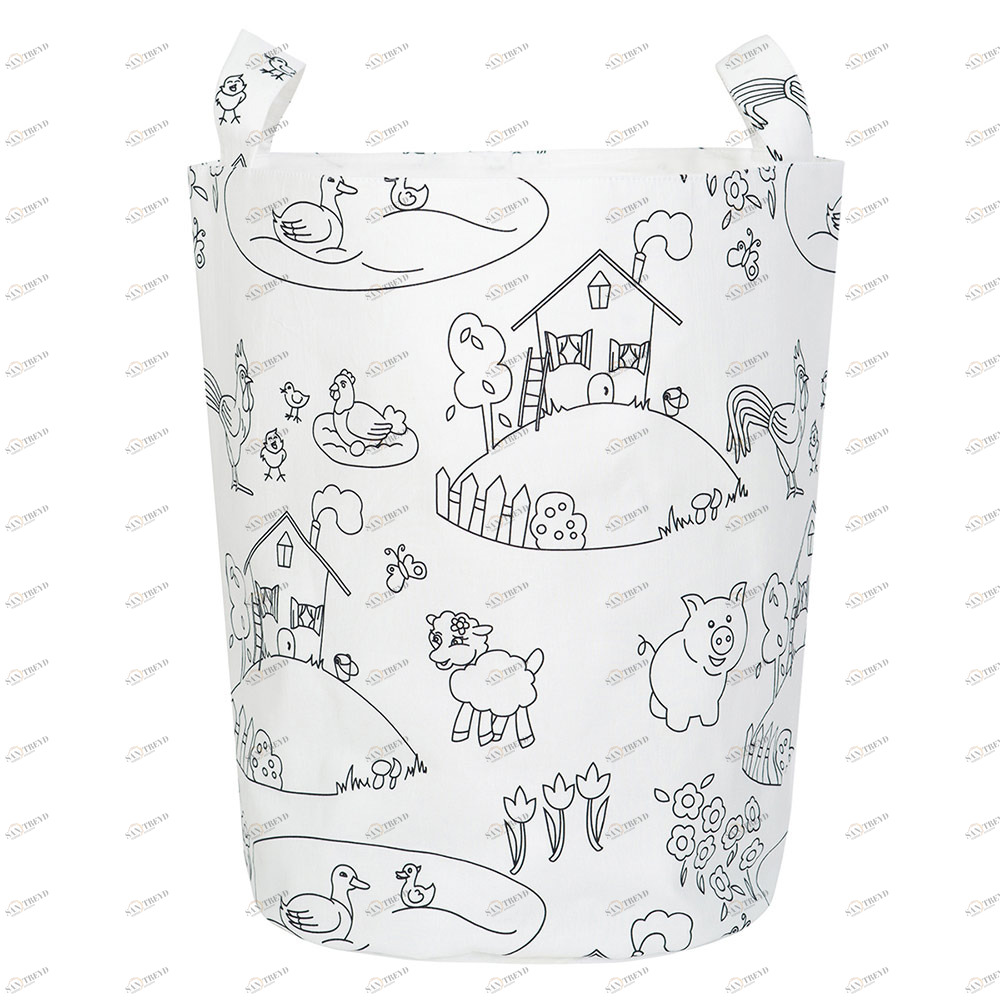 Корзина-раскраска для игрушек тканевая Painter VAMVIGVAM PAINTER 282027 Белый Santreyd