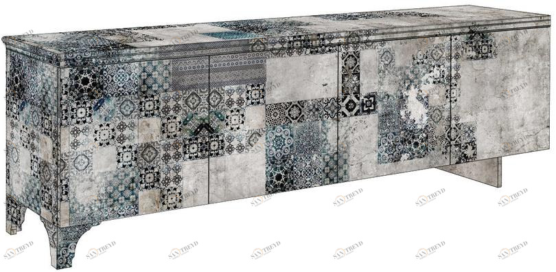 MOMENTI Буфет из стекловолокна с распашными дверцами Crazy home furniture - maiolica collection sun-id-1391001