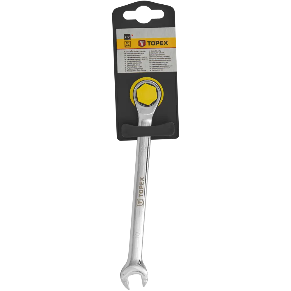 Ключ комбинированный с трещоткой CR-V 10 мм TOPEX STLM-2191883 - Вид №3