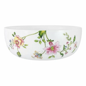 Салатник фарфоровый белый с цветами Provence ANNA LAFARG EMILY PROVENCE 00-3946688 Белый