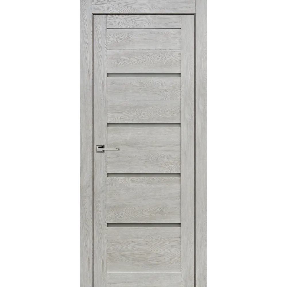 Комплект двери Тренд горизонтальный со стеклом 70x200 см Hardflex серый с добором 150 мм ПРИНЦИП STLM-2029575