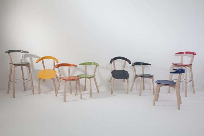 Blifase Табурет из бука с подставкой для ног Giordy sun-id-1488768 - Вид №1