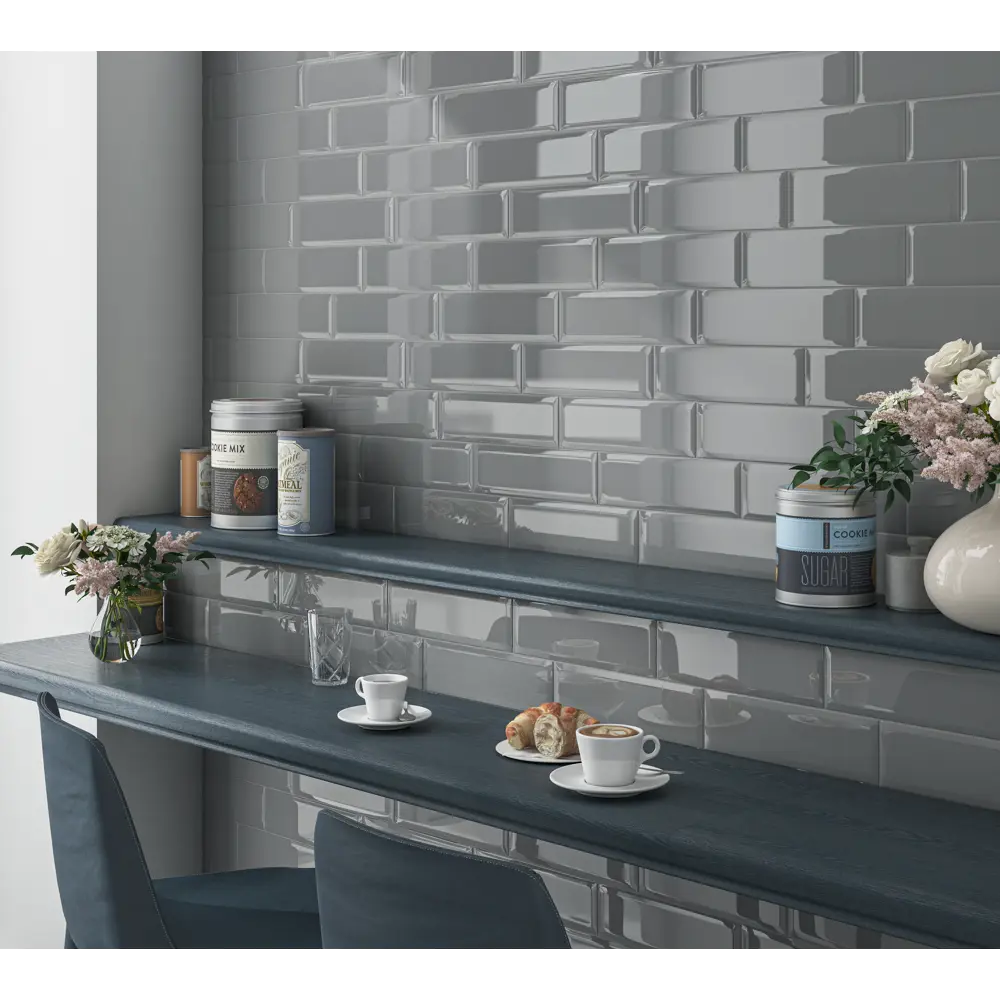 Kerama Marazzi «Аккорд» — настенная плитка дымчато-темная 8.5×28.5 см 83024081 STLM-0038793 - Вид №3