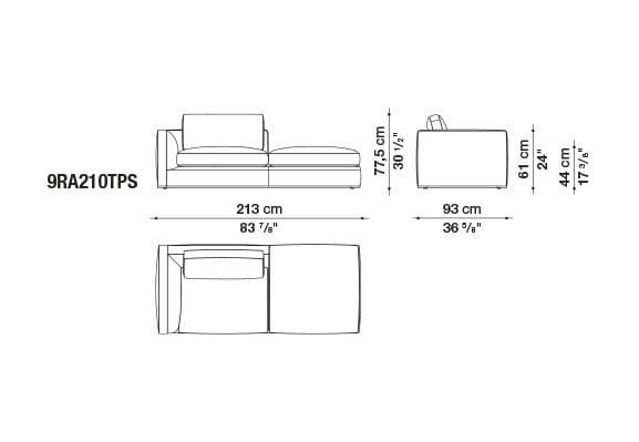 Ткань диван B&B Italia Ричард ARCH-00082196 - Вид №15