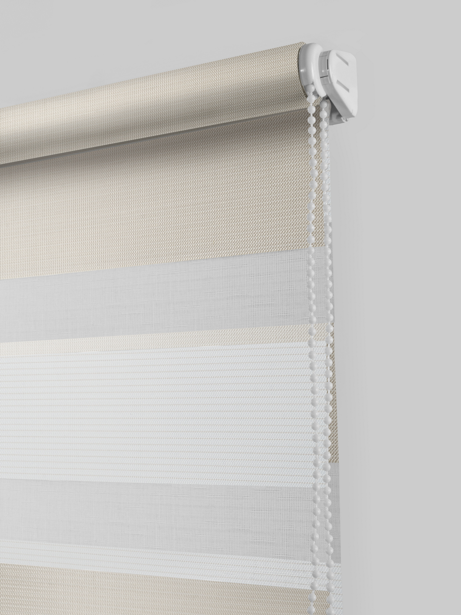 Рулонная штора день-ночь MIAMOZA 70x160 см серо-молочная 84522143 STLM-0051179 - Вид №1