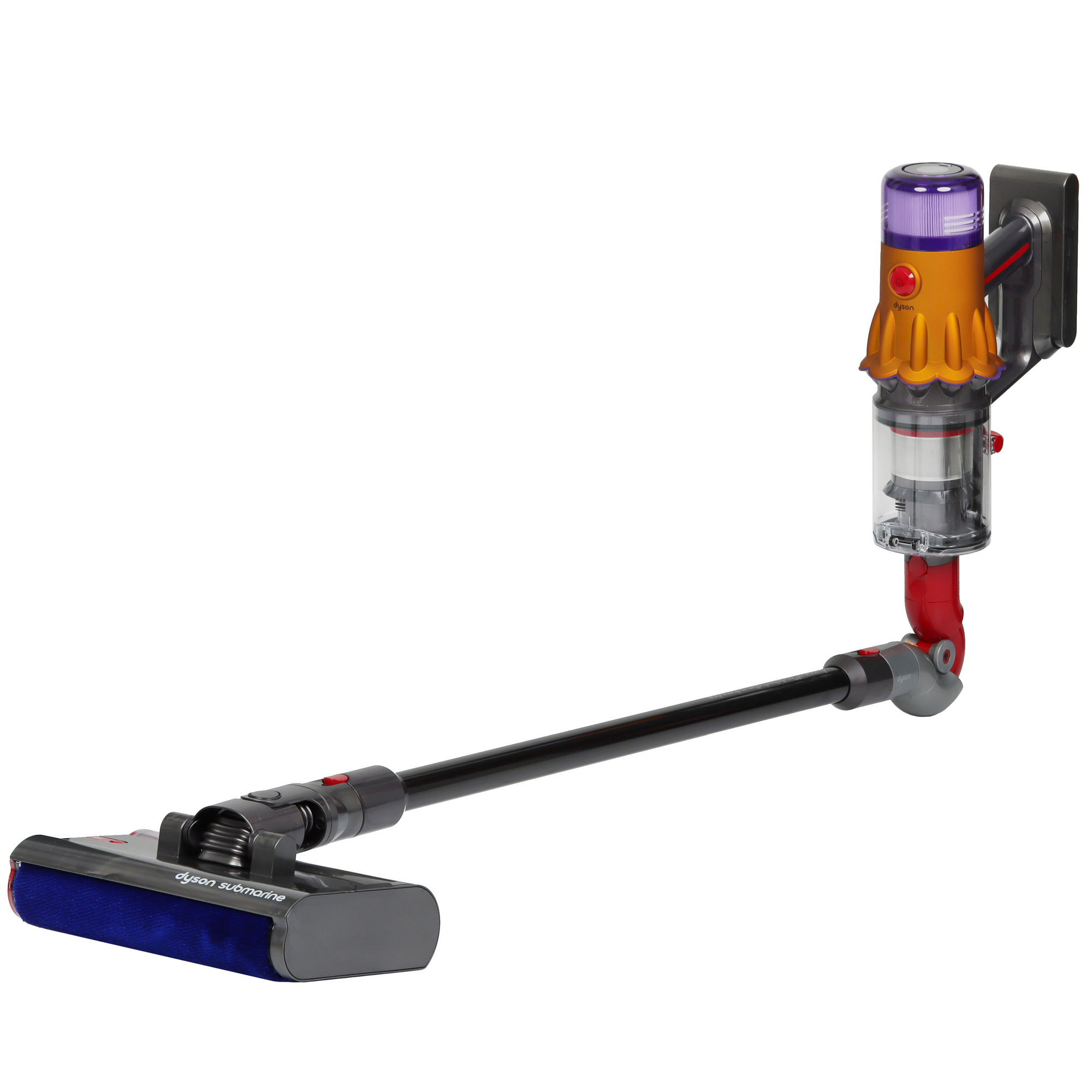 5449810 Моющий пылесос  вертикальный  Dyson V12 Detect Slim Submarine  серебристый STDN-0030168 - Вид №8