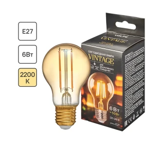 Филаментная лампа Volpe ретро-гриб с золотистым стеклом 83668712