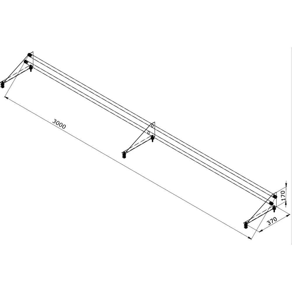 Снегозадержатель для металлической кровли трубчатый 3 м RAL 6005 зеленый 17880788 STLM-2069394 Santreyd  - Вид №2