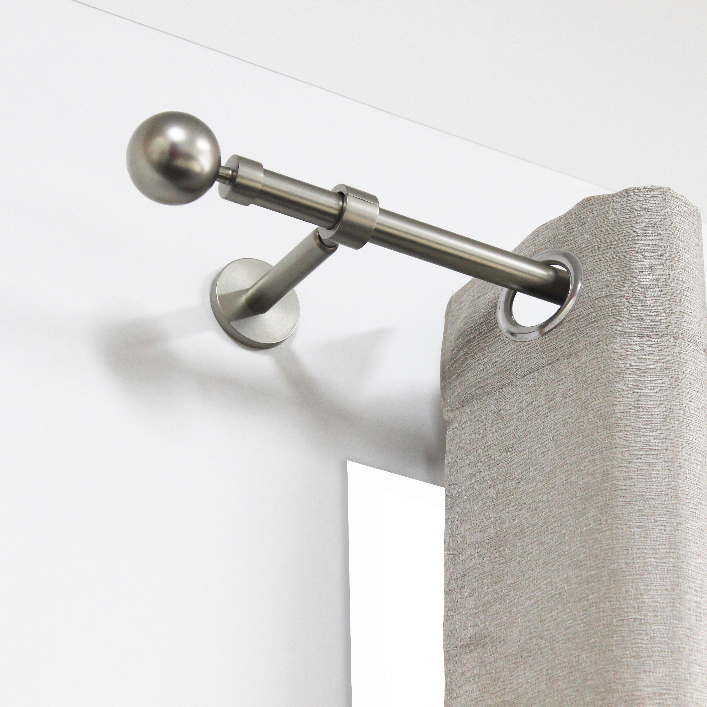 INSPIRE Раздвижной держатель для карниза, матовый никель 82549637 STLM-0029551 - Вид №1