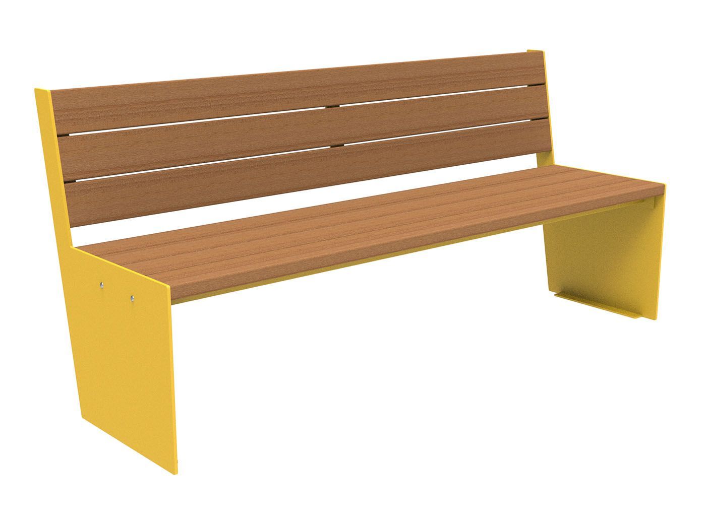 Скамья из окуме со спинкой Lazzari TAUT WOOD ARCH-00118857 - Вид №4