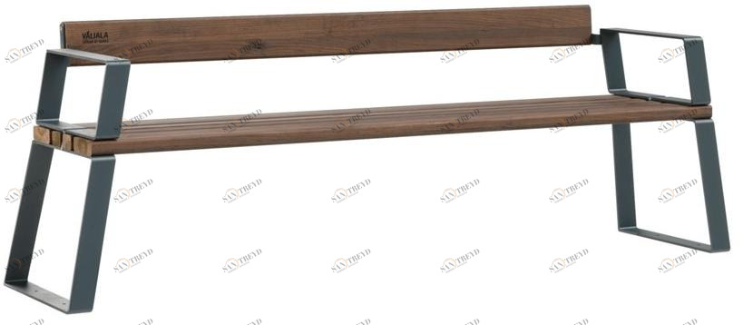 Väliala Скамейка из стали и дерева с подлокотниками sun-id-1419804