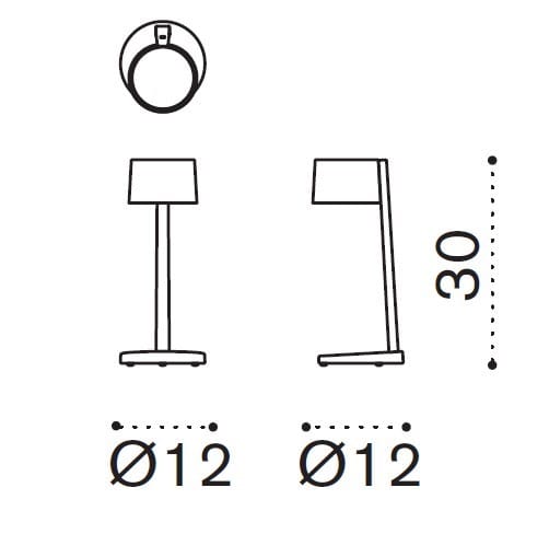 Настольная лампа из тикового дерева с батарейным питанием Ethimo Gaia ARCH-00058108 - Вид №17