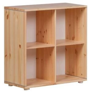 Стеллаж Flexa Classic storage с 4 полками, лакированный/серый