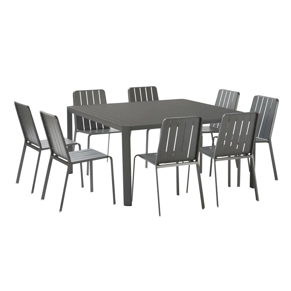 Стол раздвижной Naterial Idaho 97x149x76 см алюминий цвет темно-серый STLM-2079610 - Вид №8