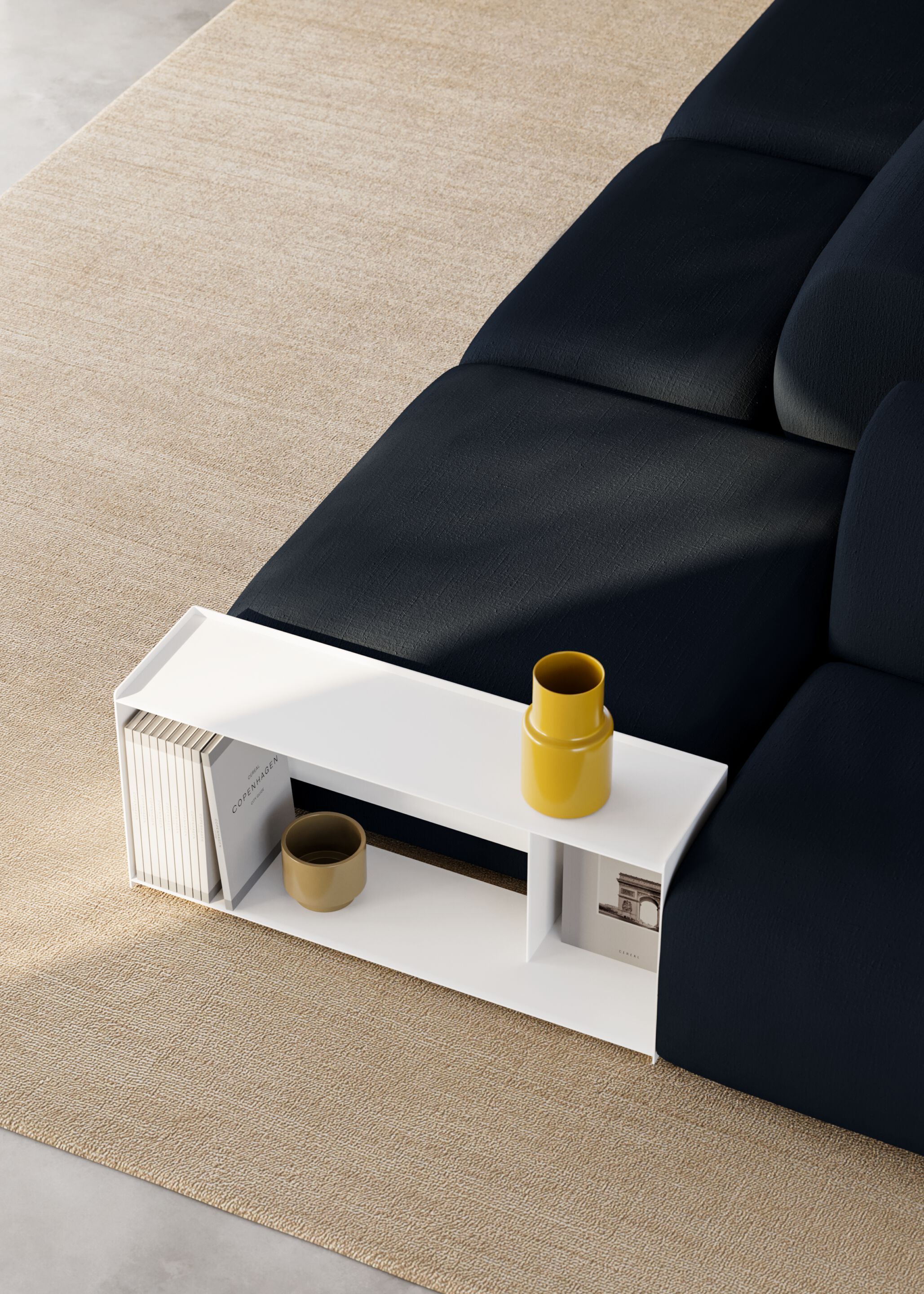 Прямоугольный журнальный столик из листового металла Omelette Editions FOLD ARCH-00012114 - Вид №1