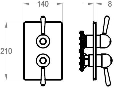 Fir Italia Смеситель для душа с переключателем Melrose 71 sun-id-1473339 - Вид №1