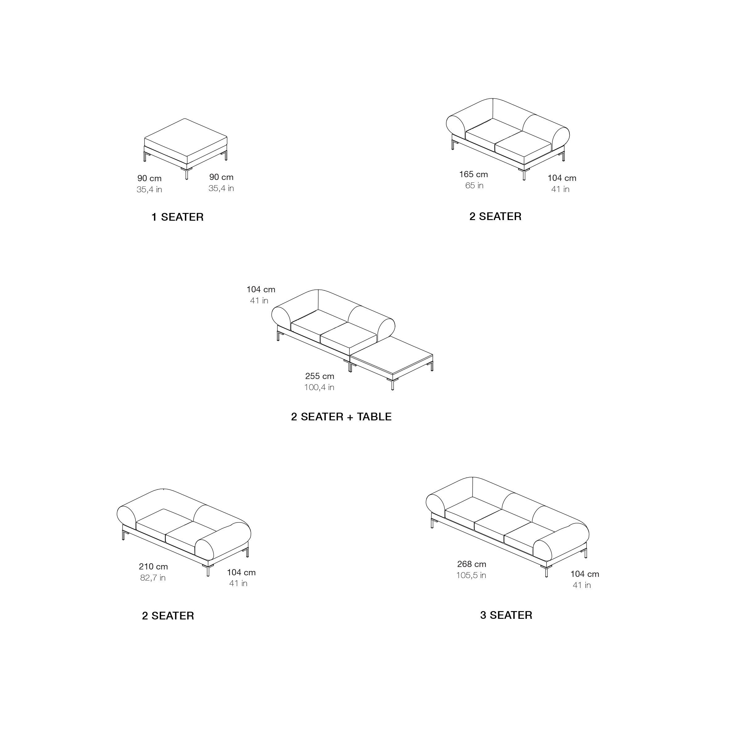 2-местный тканевый диван Branca Lisboa GEMA ARCH-00030628 - Вид №7