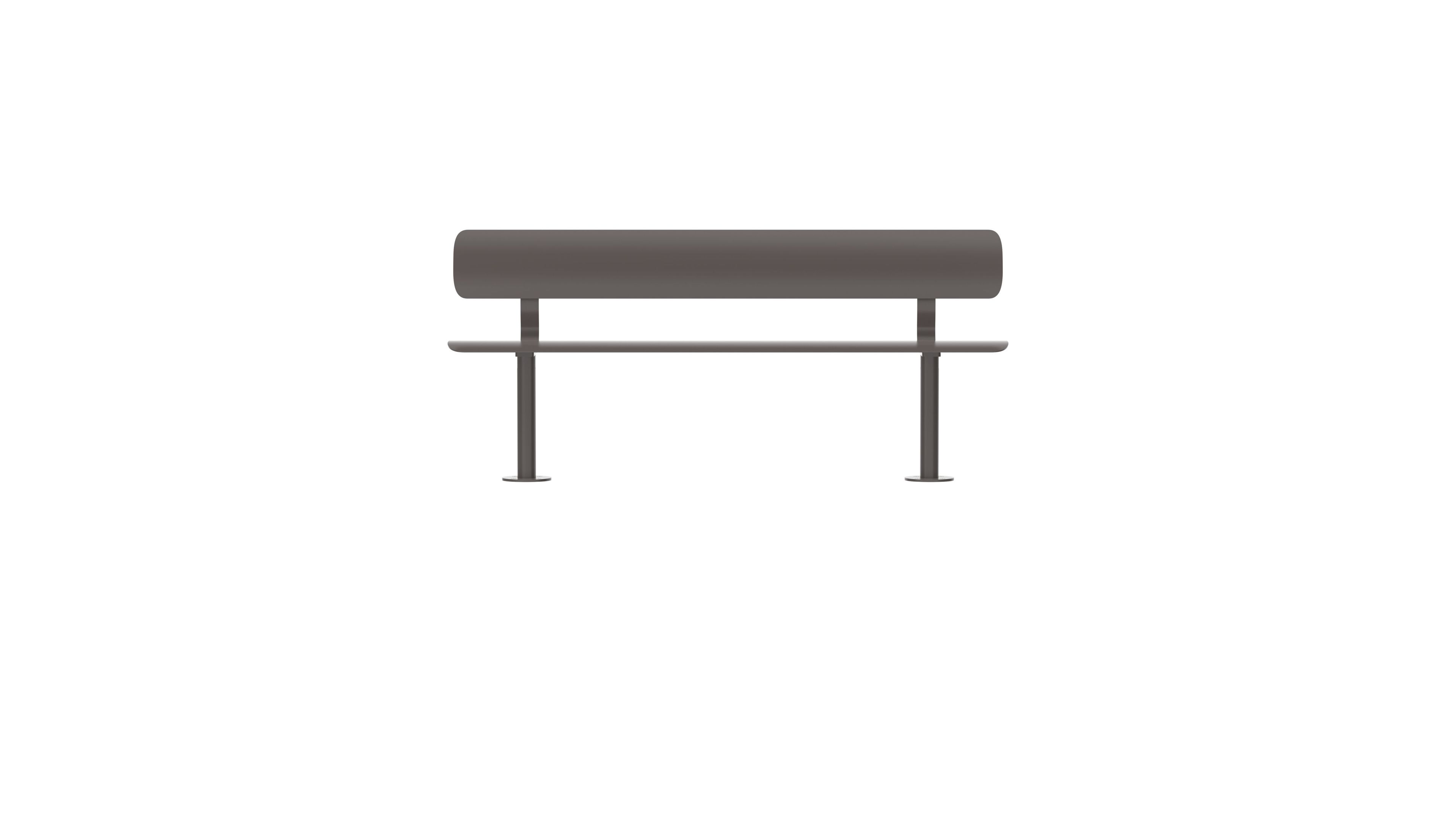 Стальная скамья с порошковым покрытием со спинкой FUNCTIONALS BEN ARCH-00041367 - Вид №111